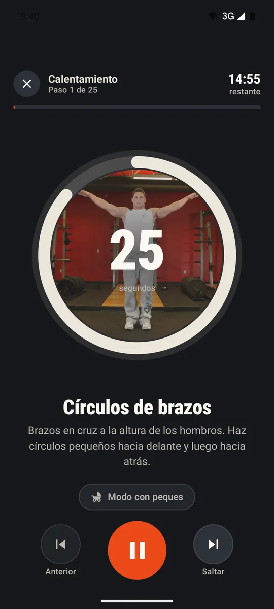 Reproductor guiado de MODO PADRE con temporizador
